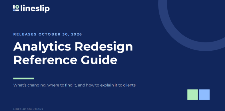 Analytics Redesign Reference Guide