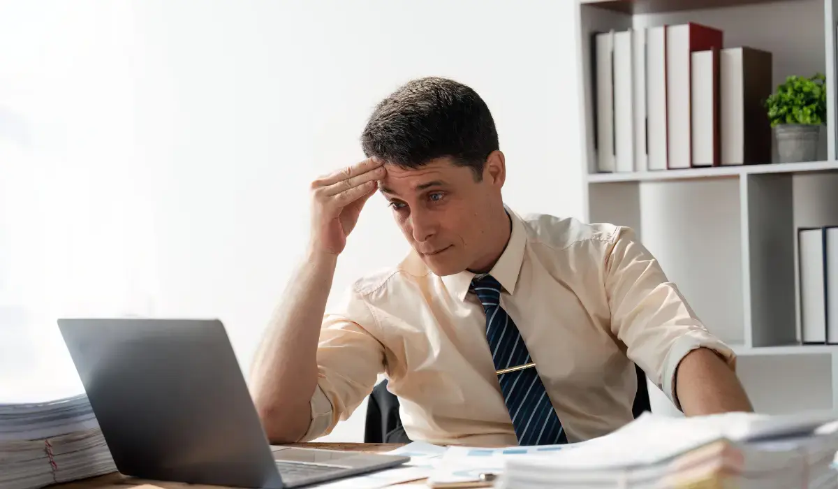 A risk manager stressed out by his insurance program spreadsheets 